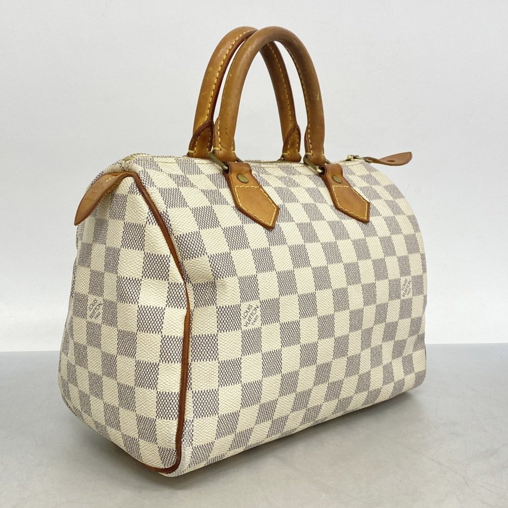LOUIS VUITTON White Damier Speedy 25 Bag - Picture 2 of 16